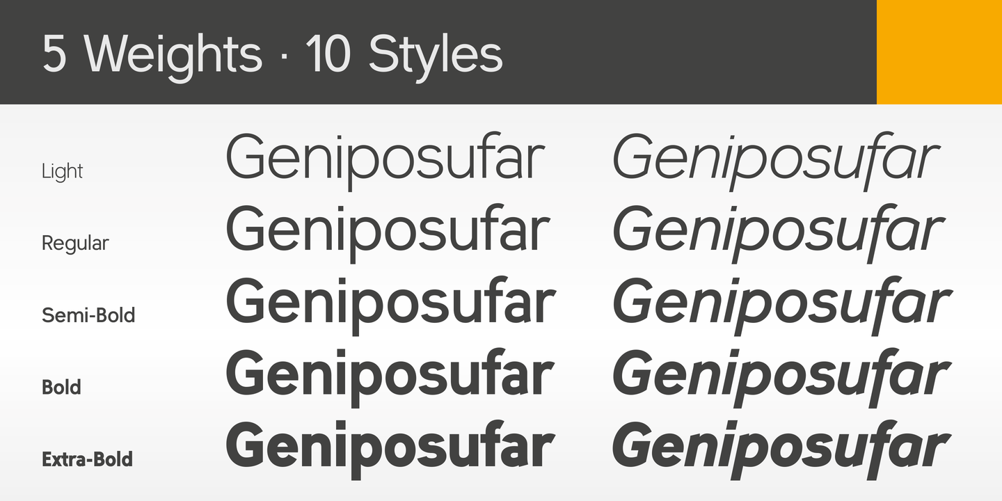 Hybi11 Amigo SemiBold Italic Font preview